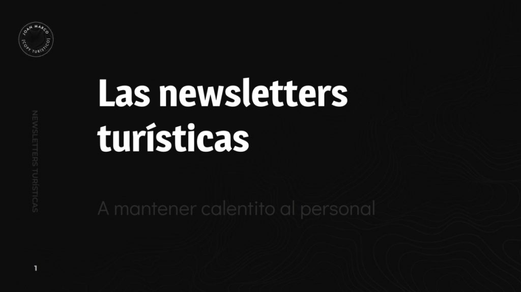 Newsletters en turismo